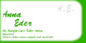 anna eder business card